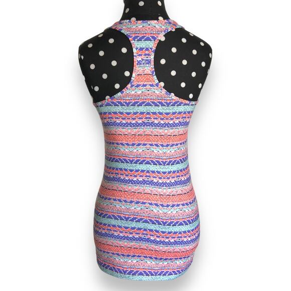 Ivivva Girls Tank KeepUrCool Racer Racerback Dreamweaver Power Purple Pop Orange - Picture 4 of 6